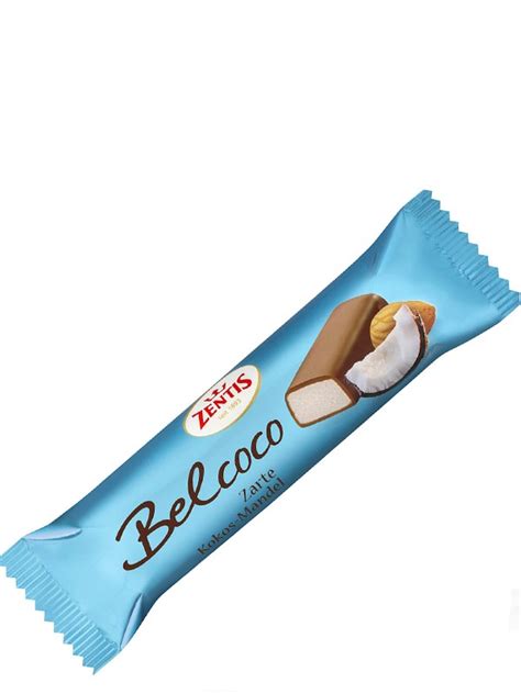 Zentis Belnuga купить батончик марципановый с кокосом | OKwine