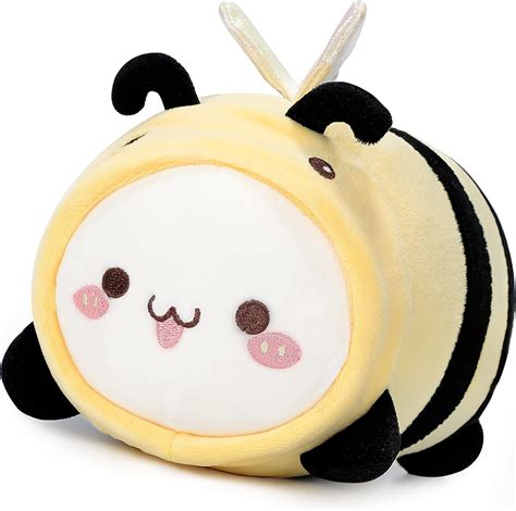 Aixini Cute Cat Bee Plush Pillow 157” Kitten Honeybee