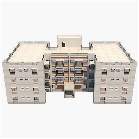 Edificio De Apartamentos 39 Modelo 3D 39 3ds Fbx Max Obj Free3D