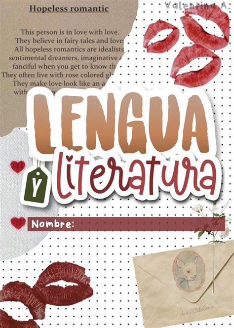 Valentina A Aesthetic Coquette Portadas Literatura Notebook Covers