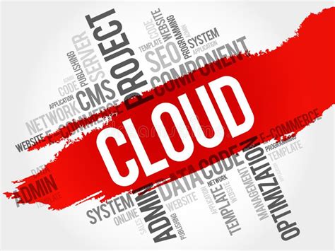 Cloud Word Cloud Stock Illustration Illustration Of Computing 205814557