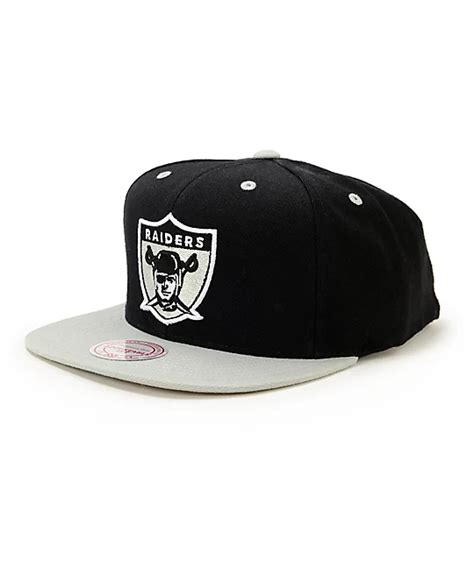 NFL Mitchell and Ness Raiders Standard Lock 2 Tone Snapback Hat | Zumiez