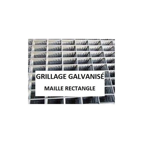 GRILLAGE SERRURIER MAILLE RECTANGULAIRE GALVANISÉ zabarno