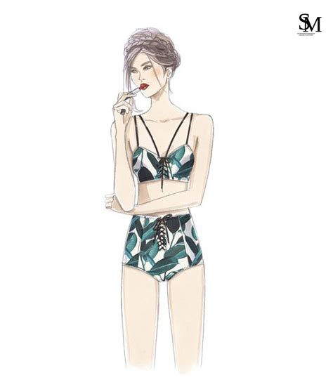 Custom Lingerie Illustration Body Positive Portrait Etsy