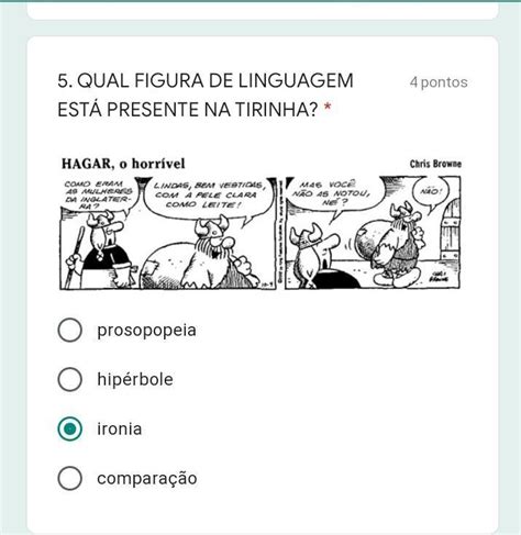 Qual Figura De Linguagem Est Presente Na Tirinha