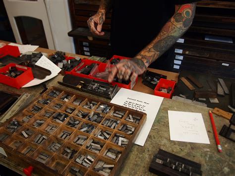 Workshops Letterpress And Bookbinding The Smallprint Company