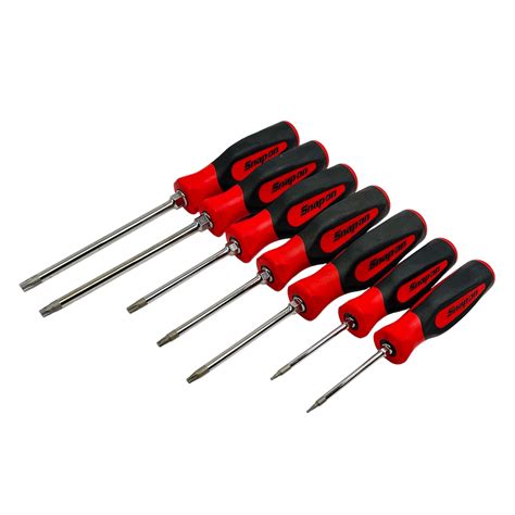 Snap On Pc Torx Instinct Soft Grip Screwdriver Set Red Shop