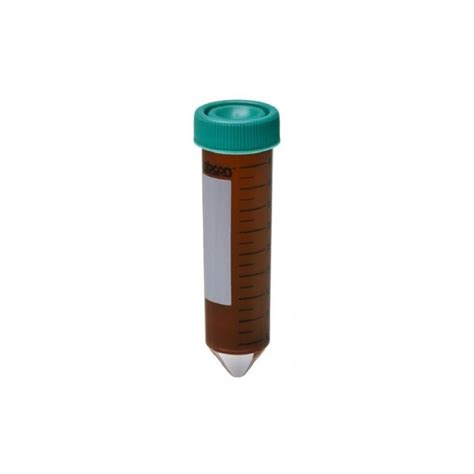 Labcon 50ml Amber Uv Safe Light Sensitive Falcon Tubes With Attached