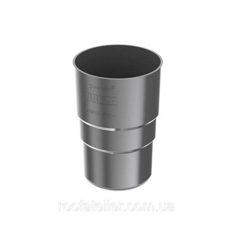 Соединитель Водосточной Трубы ПВХ BRYZA / БРИЗА 90мм Графит Польша ...