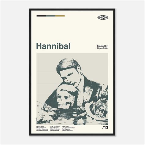 Hannibal Poster, Hannibal Print, Mads Mikkelsen Poster - Citiesbox