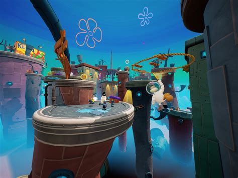 スマホ版スポンジボブBattle for Bikini Bottomが配信中ビキニタウンをパンツでバンジージャンプ