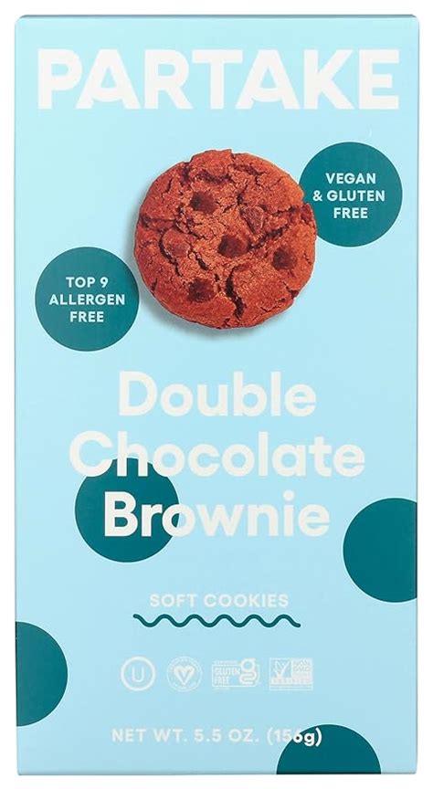 Amazon Partake Foods Soft Baked Cookies Double Chocolate Gluten