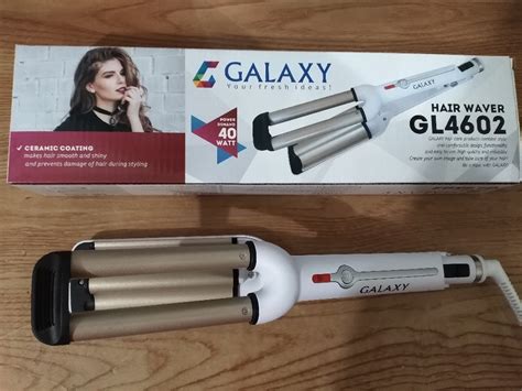 Плойка Galaxy GL 4602, 60 Вт, керамическое покрытие, d=16 мм, 200°С ...