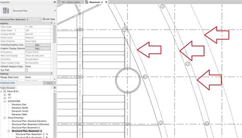 Structural Framing In Dashed Lines In Revit Floor Plan View