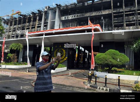 indonesian attorney generals office building  res stock photography