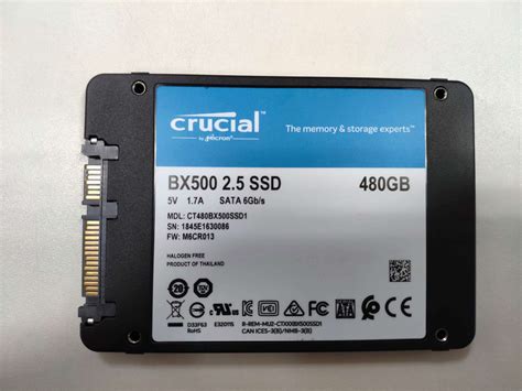 SSD диск Crucial 2.5 BX500 480 Gb SATA III 3D NAND (CT480BX500SSD1 ...