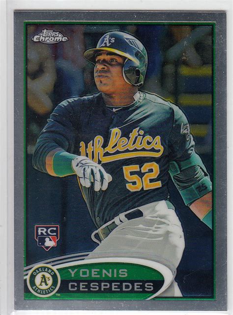 2012 Topps Chrome Yoenis Cespedes Rookie Card MLB Auctions