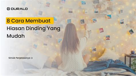 membuat hiasan dinding  mudah duralo