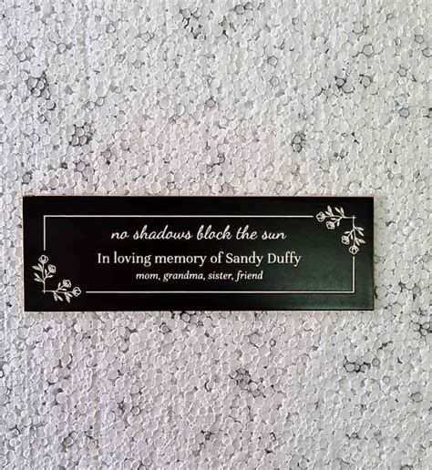 Create Your Unique Memorial Bench Plaque At Plaque Direct