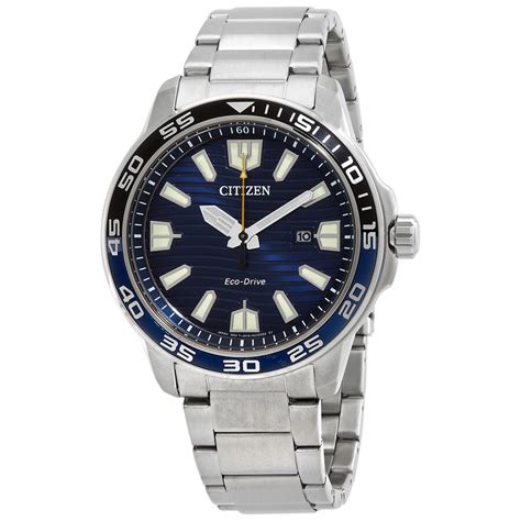 Citizen Eco-Drive Blue Dial Men's Watch AW1525-81L 4974374303998 ...