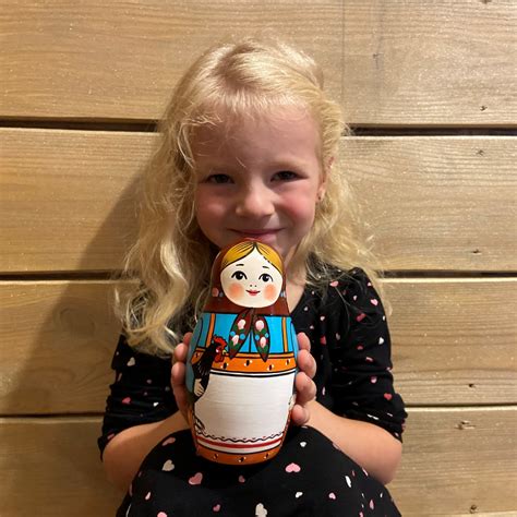 Матрешка расписанная в стиле первой русской матрешки, коллекционная ...