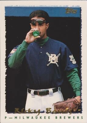 topps  ricky bones milwaukee brewers baseball card ebay
