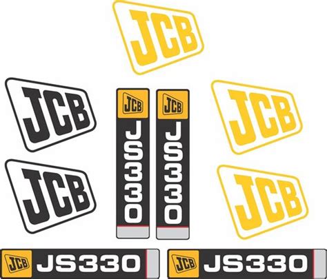 Zen Graphics Jcb Js330 Replacement Decals Stickers