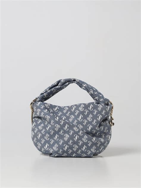 Jimmy Choo Borsa Mini Borsa Bonny In Denim Jacquard Borsa Mini Jimmy