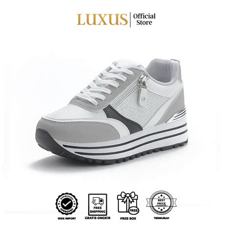 Jual Luxus Rami Sepatu Wanita Sepatu Sneakers Sporty Casual Lx