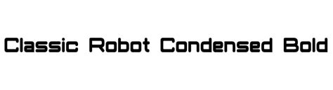 Classic Robot Font