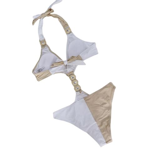 Celivon Womens Sexy Diamond Bikini Patchwork Beach Vacation Swimsuit Walmart