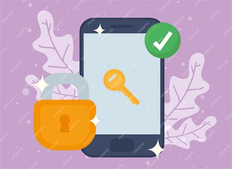 premium vector smartphone  padlock