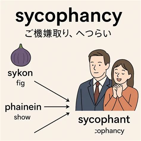 【語源＋イメージで覚える】sycophancyの意味と覚え方｜sycophant・sycophanticも解説 鈴木一世（イッセー