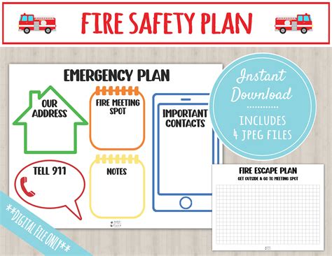 Fire Escape Plan For Kids