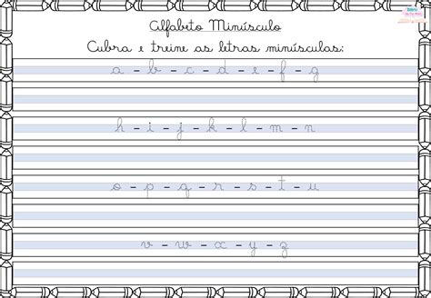 Exercicio De Caligrafia Para Criança - Exercícios de Caligrafia Cursiva para Crianças