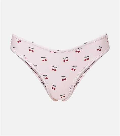 Lulu Printed Bikini Bottoms In Pink Montce Mytheresa