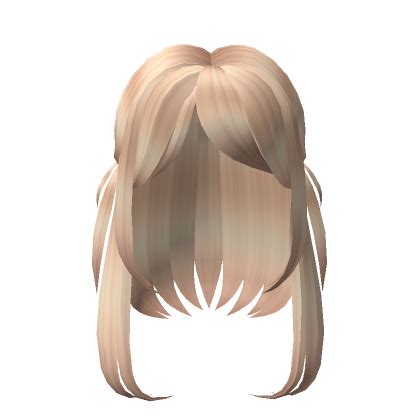 Blonde Mid Half Up Pigtails W Bangs Roblox Item Rolimon S