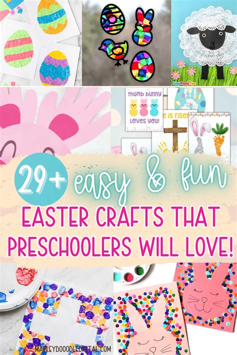 27+ Easy and Fun Easter Crafts for Preschool - Marley Doodle Digital