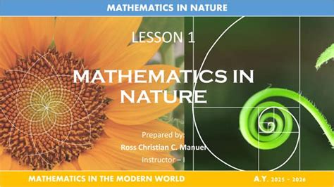nature  mathematics pptx
