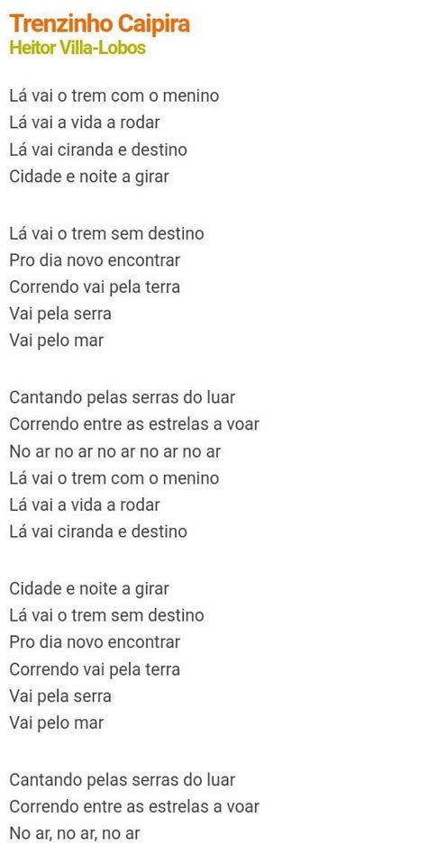Poesia Trem De Ferro - Faça a leitura do poema"trem de ferro"do poeta manuel bandeira,e a ...