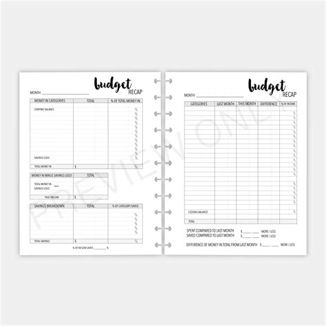 Free Happy Planner Budget Printable Free Download Free Happy Planner