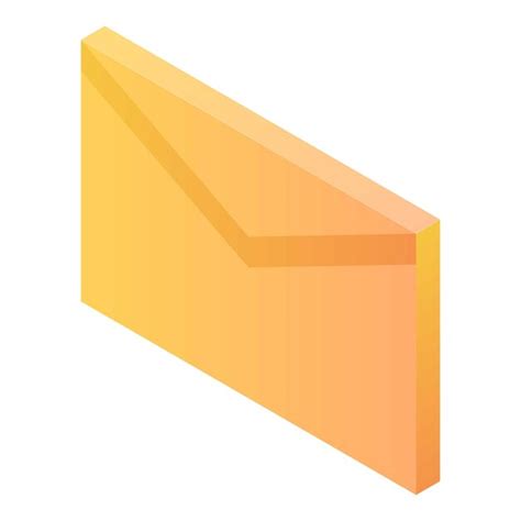 Icono de correo isométrico del icono de vector de correo para diseño