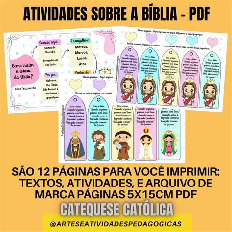 Bíblia Sagrada Atividades Sobre A Bíblia Para Imprimir