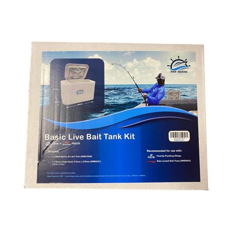 Live Bait Tank Full Kit With Hatch Livewell For Boats Fishing 30l