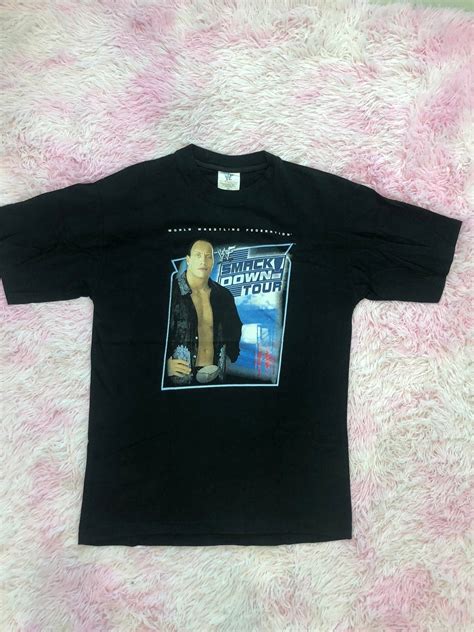 Vintage Vintage 2002 The Rock Smackdown Tour Grailed