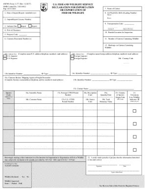 Fillable Online Reginfo Govpublicdousfws Form Reginfo Gov