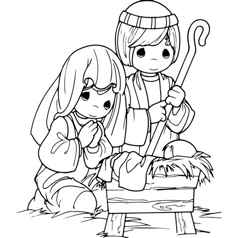 nativity coloring pages 3