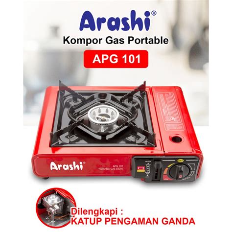 Jual Kompor Gas Portable Satu Tungku Arashi Portable Gas Stove Bbq