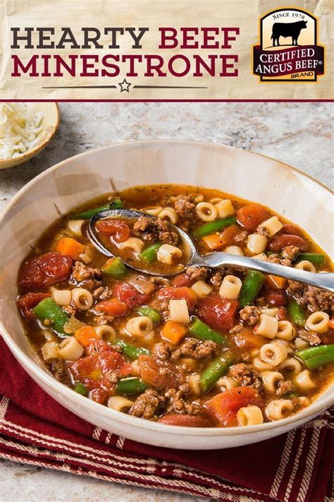 Hearty Beef Minestrone A Flavorful One Pot Soup Recipe