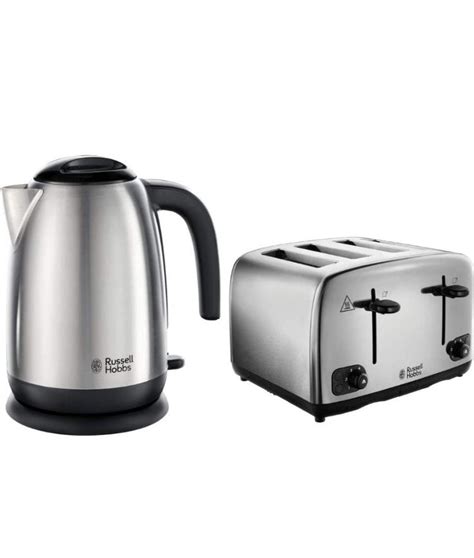 Russell Hobbs Adventure Brushed And Polished Stainless Steel Four Slice